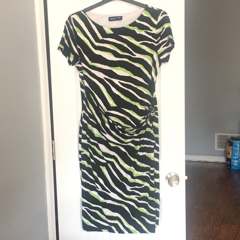 Jones New York faux wrap dress sz medium